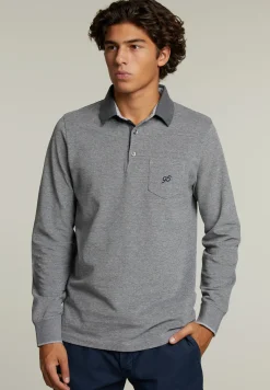 Best River Woods Custom fit katoenen polo met zak graphite mix -