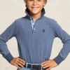 Clearance River Woods Custom fit katoenen polo moonlight mix -
