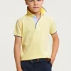 Outlet River Woods Custom fit katoenen polo lemonade -