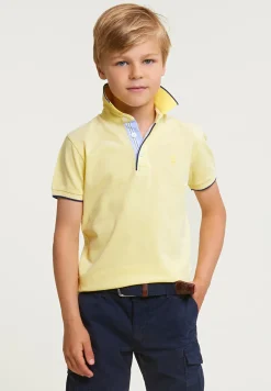 Outlet River Woods Custom fit katoenen polo lemonade -