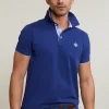 Discount River Woods Custom fit katoenen polo royal blue -