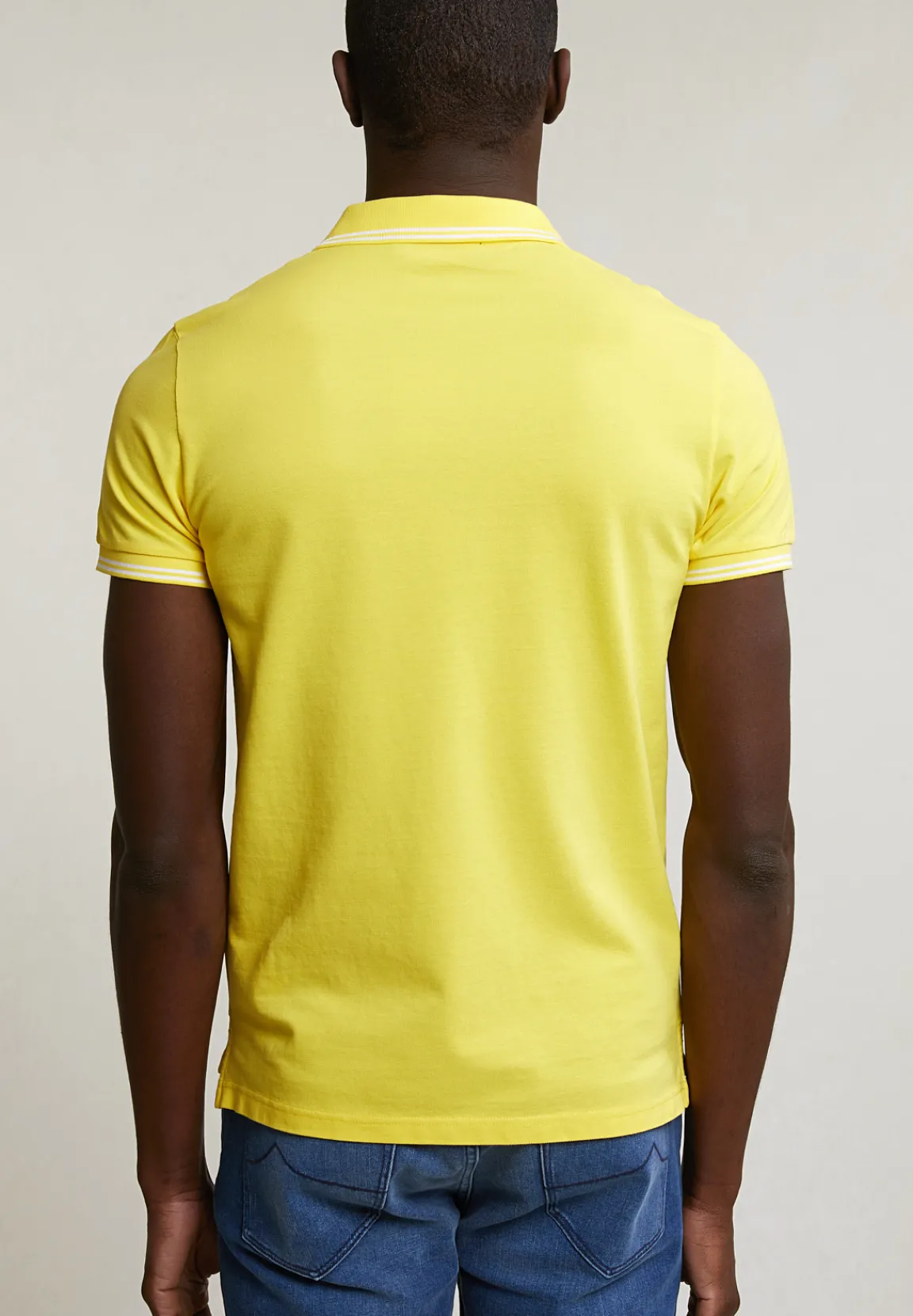 Sale River Woods Custom fit katoenen polo lemonade -