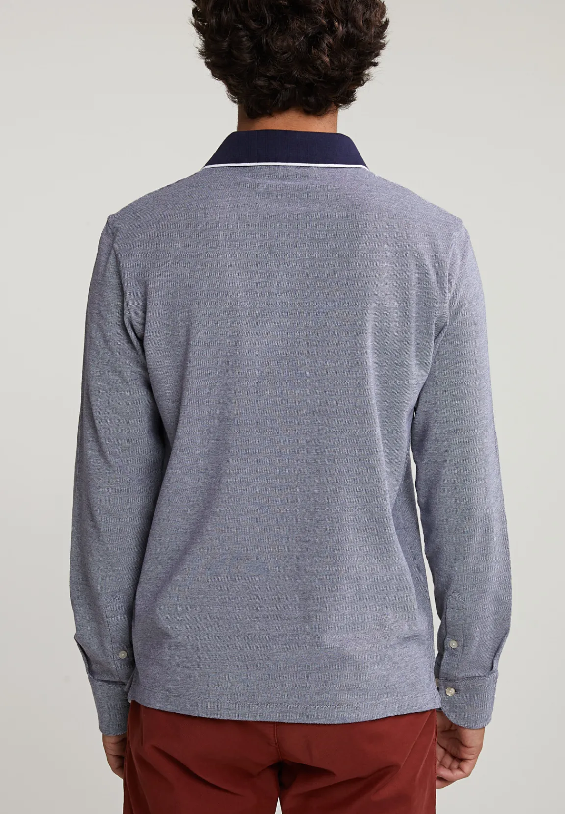 Best River Woods Custom fit katoenen polo navy -