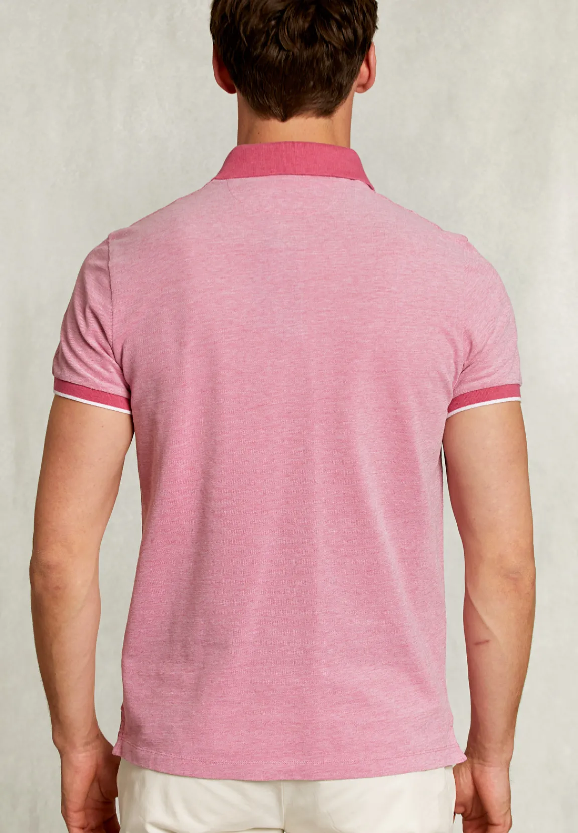 Discount River Woods Custom fit katoenen polo amaranth -