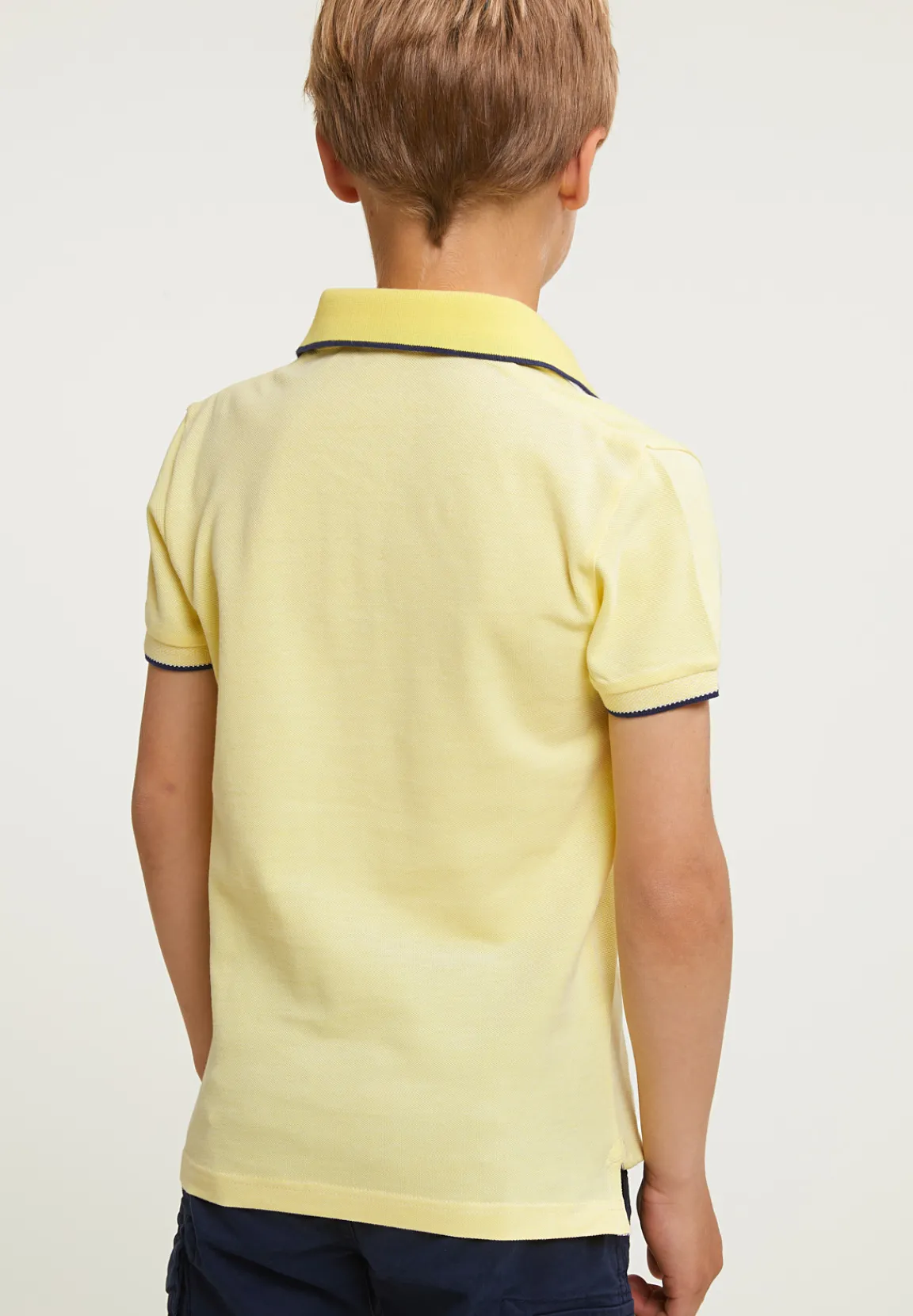 Outlet River Woods Custom fit katoenen polo lemonade -