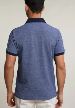 Sale River Woods Custom fit katoenen polo royal blue -