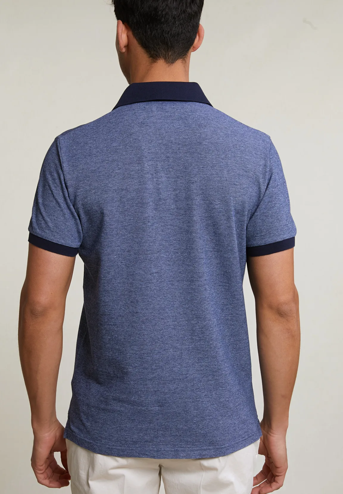Sale River Woods Custom fit katoenen polo royal blue -