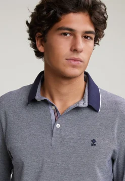 Best River Woods Custom fit katoenen polo navy -