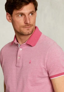 Discount River Woods Custom fit katoenen polo amaranth -