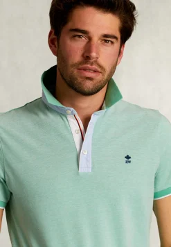 Hot River Woods Custom fit katoenen polo citrus mix -