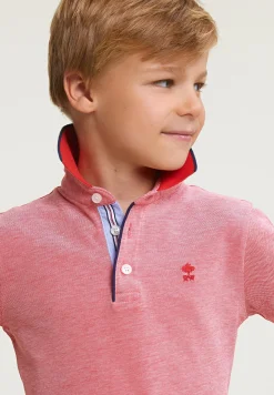 Clearance River Woods Custom fit katoenen polo stanford red -