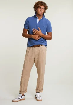 Online River Woods Custom fit katoenen polo lake mix -