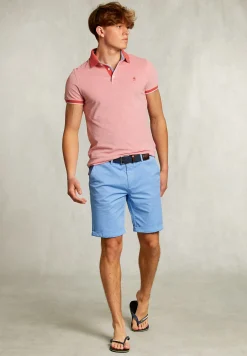 Hot River Woods Custom fit katoenen polo dark cosmpolitan mix -