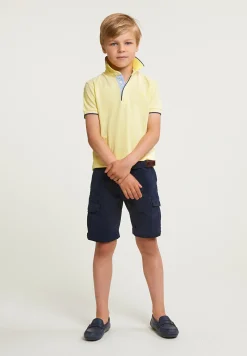Outlet River Woods Custom fit katoenen polo lemonade -