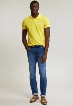 Sale River Woods Custom fit katoenen polo lemonade -