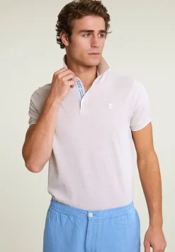 Hot River Woods Custom fit katoenen stretch polo reed mix -