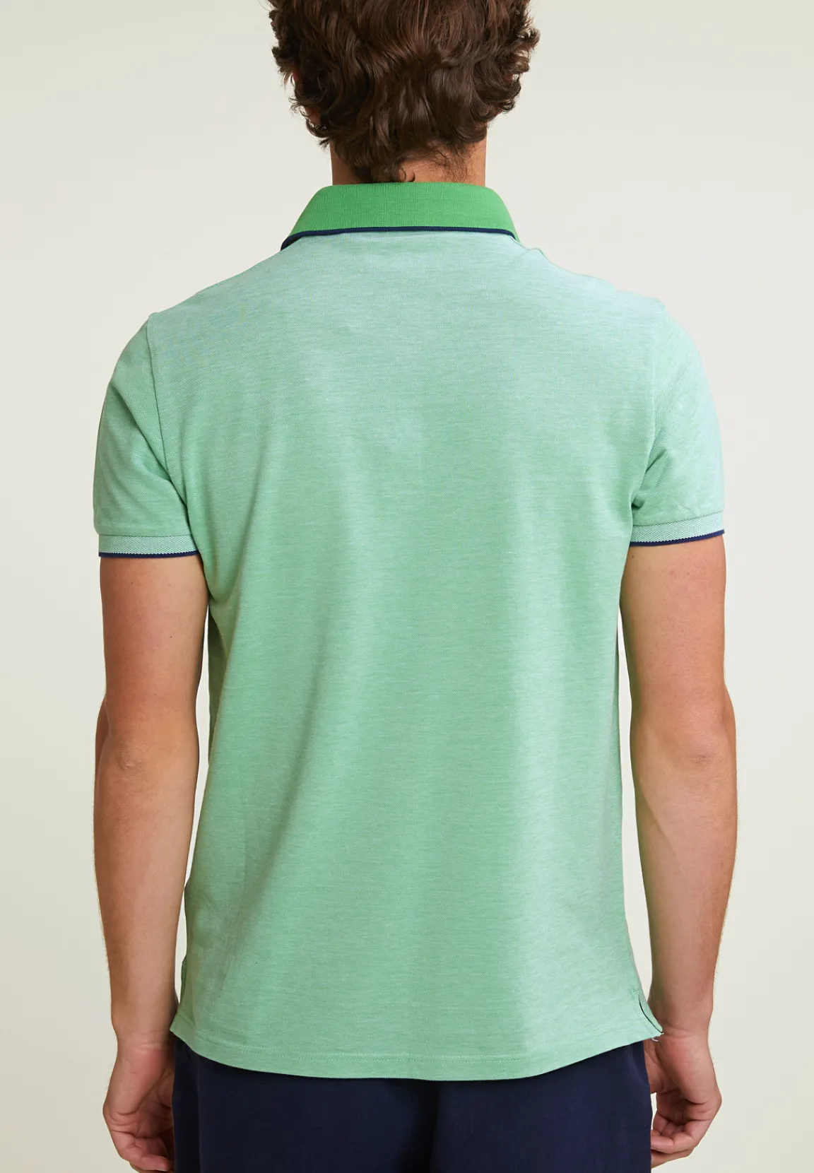 Sale River Woods Custom fit katoenen stretch polo breadfruit -