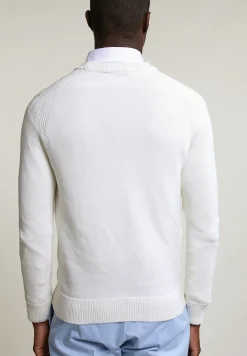 Online River Woods Custom fit katoenen trui ronde hals écru -