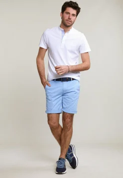 Outlet River Woods Custom fit katoenen T-shirt korte mouwen wit -