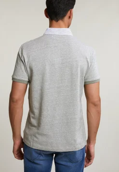 Sale River Woods Custom fit katoen-linnen polo safari mix -