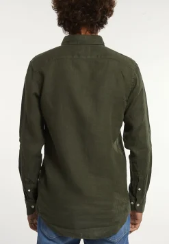 Clearance River Woods Custom fit linnen hemd forest -