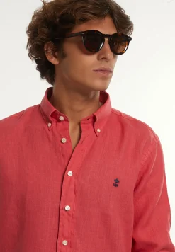 Best River Woods Custom fit linnen hemd sunset -