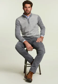 Hot River Woods Custom fit merino trui oxford mix -