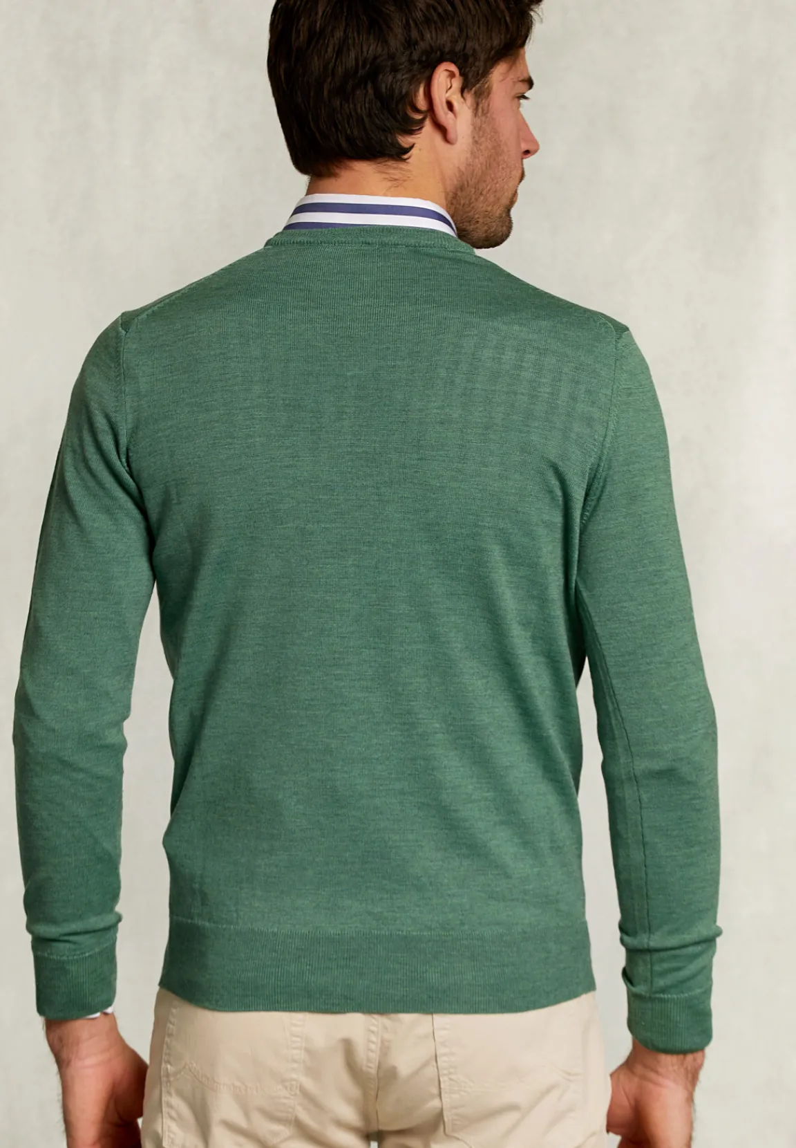 Clearance River Woods Custom fit merino V-hals trui equator mix -