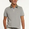 Sale River Woods Custom fit pima katoen fantasie polo olive mix -