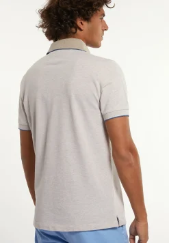 Sale River Woods Custom fit pima katoen fantasie polo wheat mix -