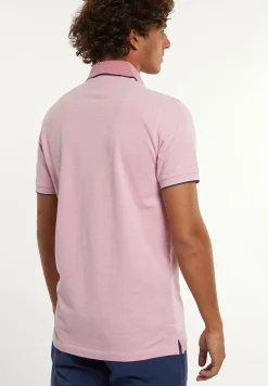Hot River Woods Custom fit pima katoen fantasie polo dk flamingo -