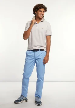 Sale River Woods Custom fit pima katoen fantasie polo wheat mix -