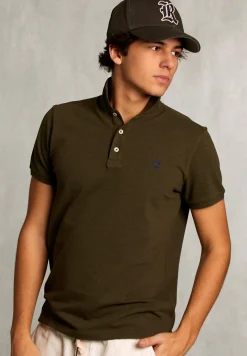 New River Woods Custom fit pima katoen polo savanna mix -