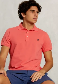 Fashion River Woods Custom fit pima katoen polo rose -