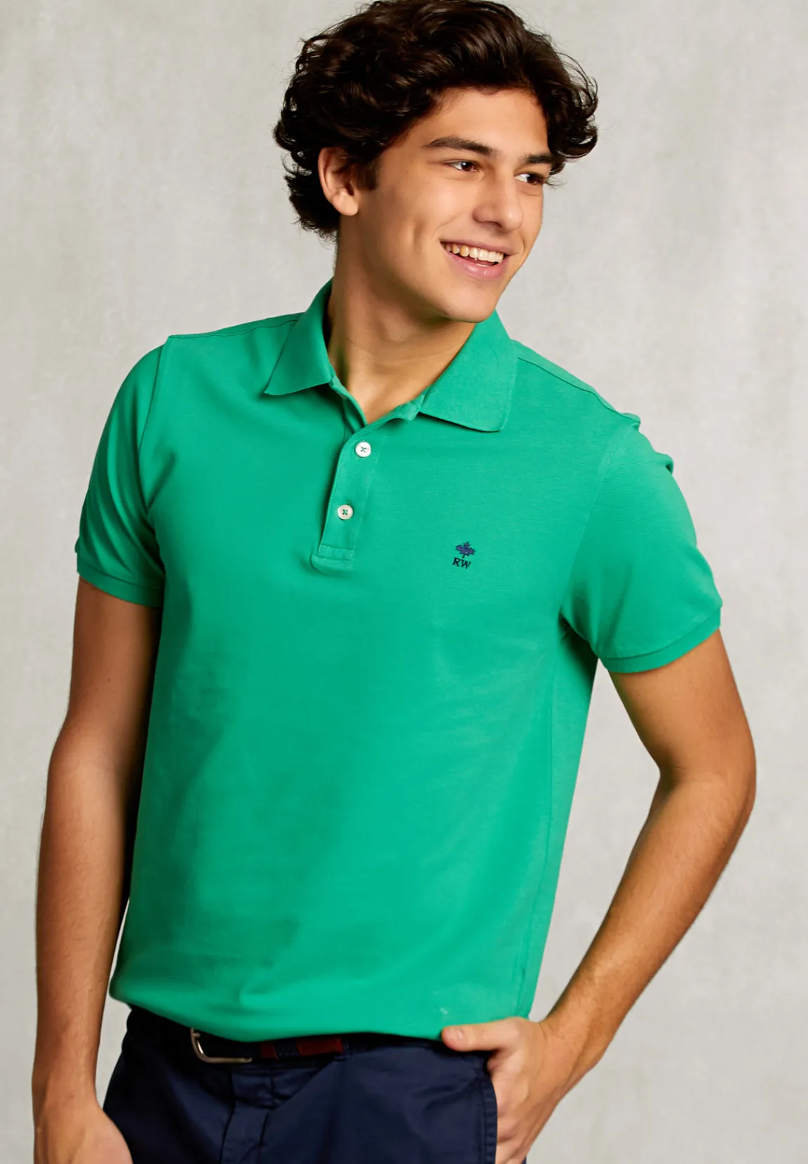 Best River Woods Custom fit pima katoen polo papaya -