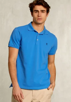 Online River Woods Custom fit pima katoen polo ocean -