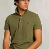 New River Woods Custom fit pima katoen polo lt savanna mix -