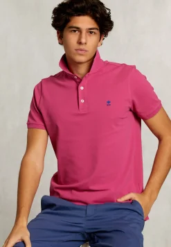 Clearance River Woods Custom fit pima katoen polo amaranth -