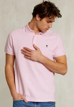 Clearance River Woods Custom fit pima katoen polo pink mix -