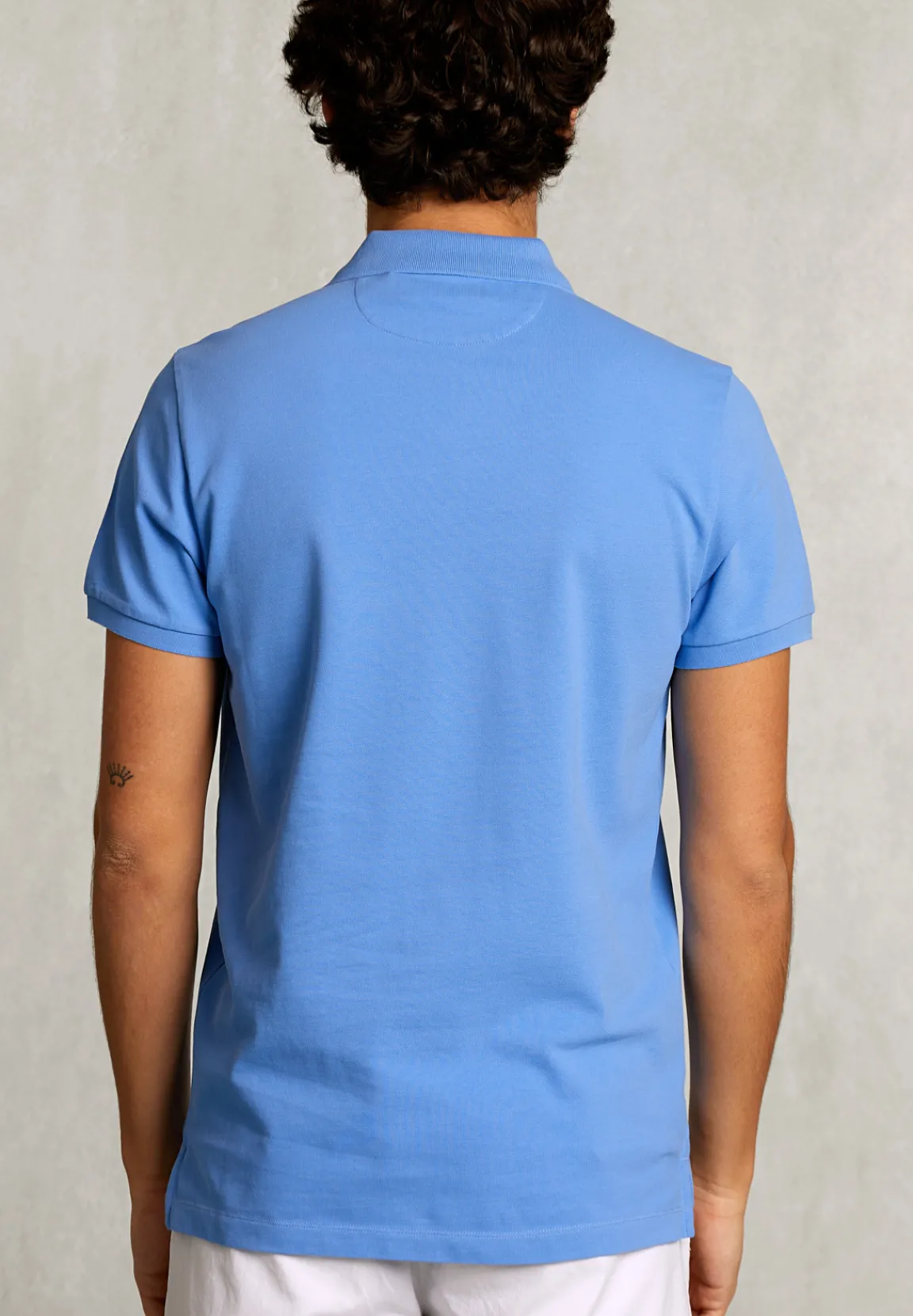 Best River Woods Custom fit pima katoen polo azure -