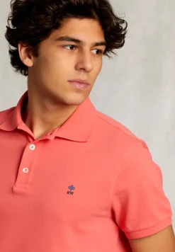 Fashion River Woods Custom fit pima katoen polo rose -