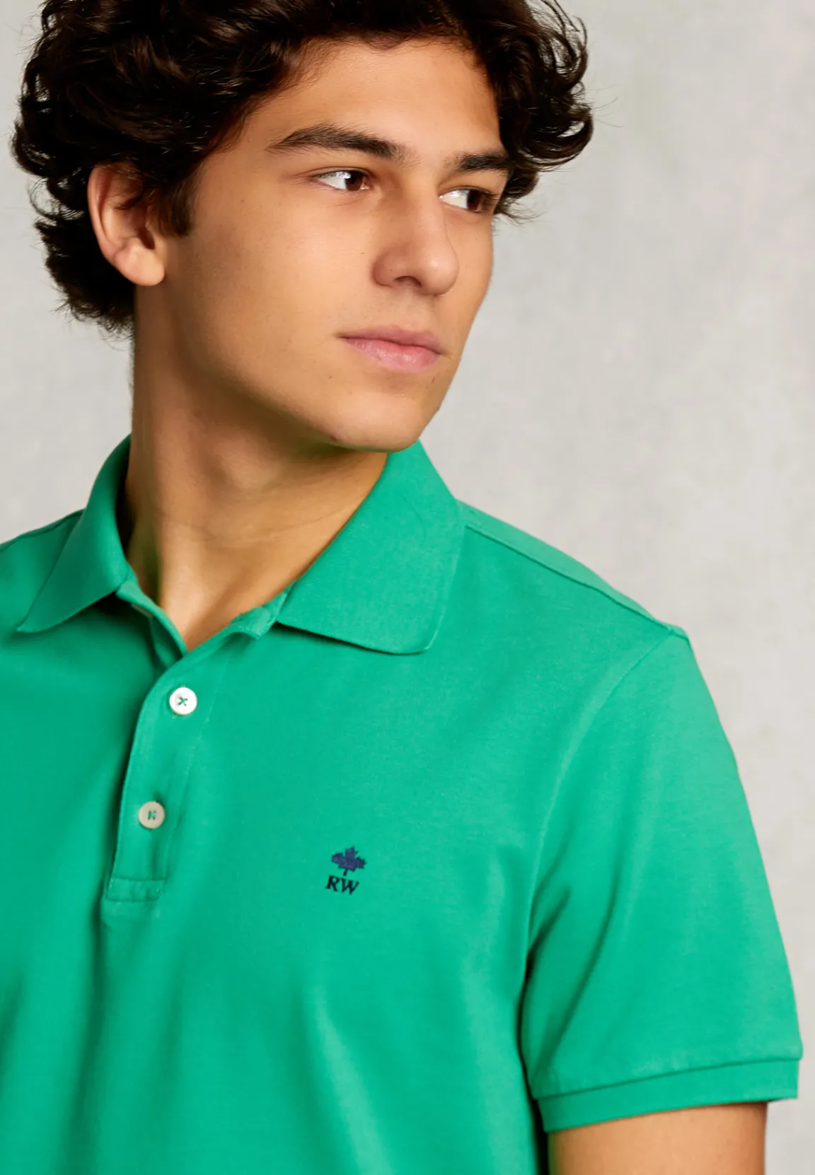 Best River Woods Custom fit pima katoen polo papaya -