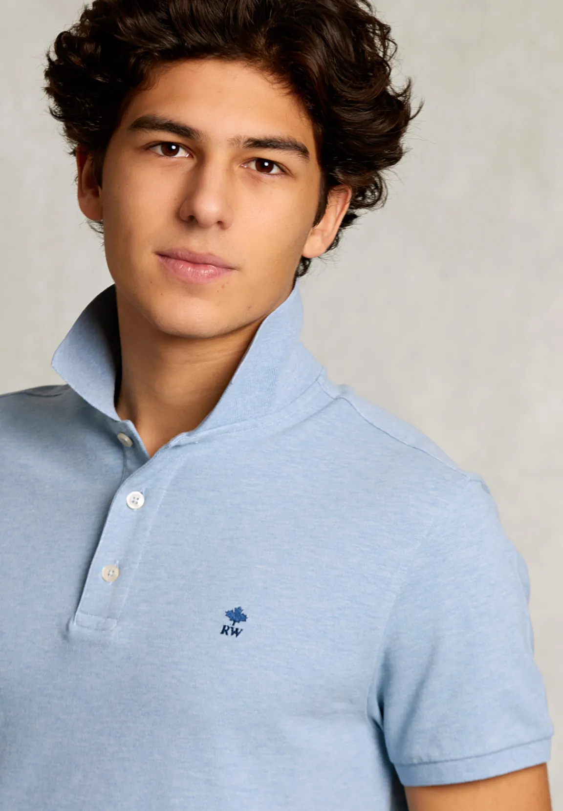Fashion River Woods Custom fit pima katoen polo dk victoria mix -