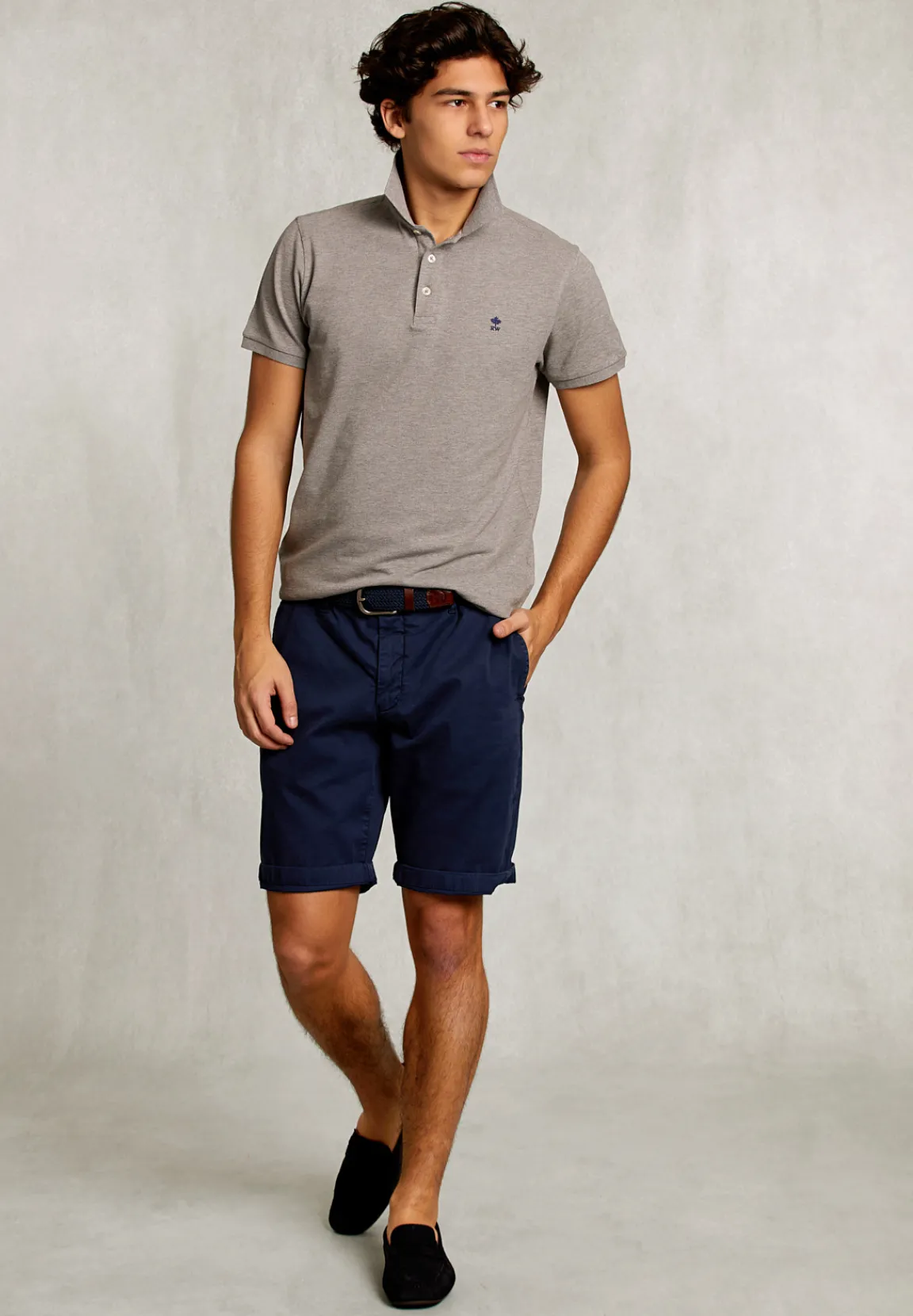 Discount River Woods Custom fit pima katoen polo oxford mix -