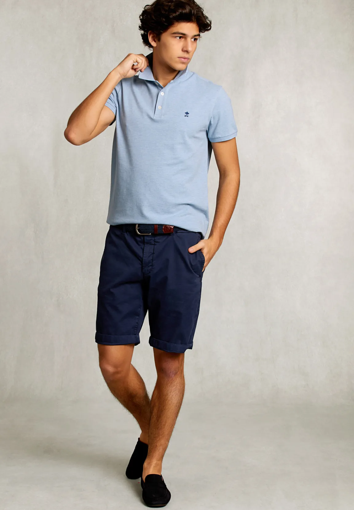 Fashion River Woods Custom fit pima katoen polo dk victoria mix -