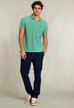 Sale River Woods Custom fit pima katoen polo mojito mix -
