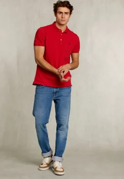 New River Woods Custom fit pima katoen polo bloody mary mix -