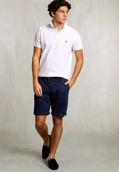 Clearance River Woods Custom fit pima katoen polo wit -