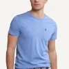 Online River Woods Custom fit pima katoen T-shirt borstzak lt hamptons blue mix -