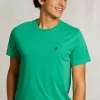 Outlet River Woods Custom fit pima katoen T-shirt papaya -